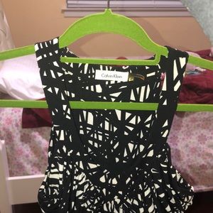 calvin klein patterned dress